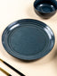 Deep Indigo Ceramic Quarter Plate - The Golden Theory