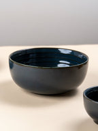 Deep Indigo Ceramic Serving Bowl - The Golden Theory