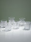 Diamond Grid Cut Design Whiskey Glasses - Set of 6 - The Golden Theory
