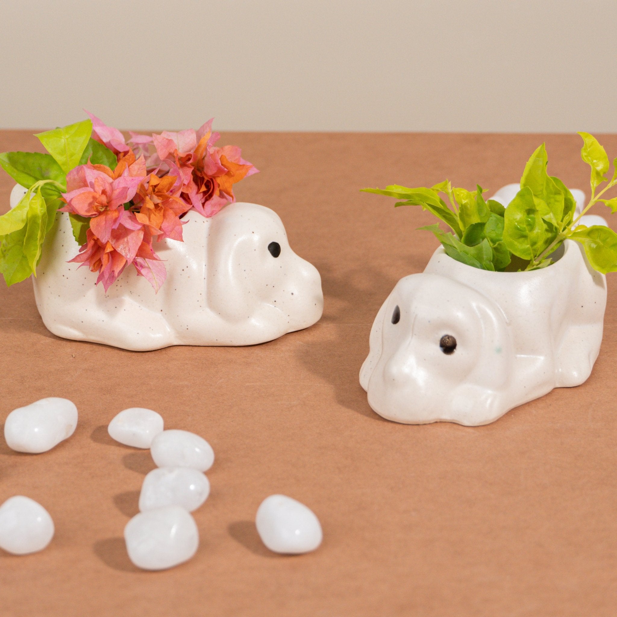 Dog Ceramic Succulent Planter - The Golden Theory Main image