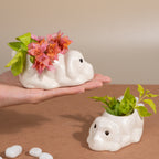 Dog Ceramic Succulent Planter - The Golden Theory