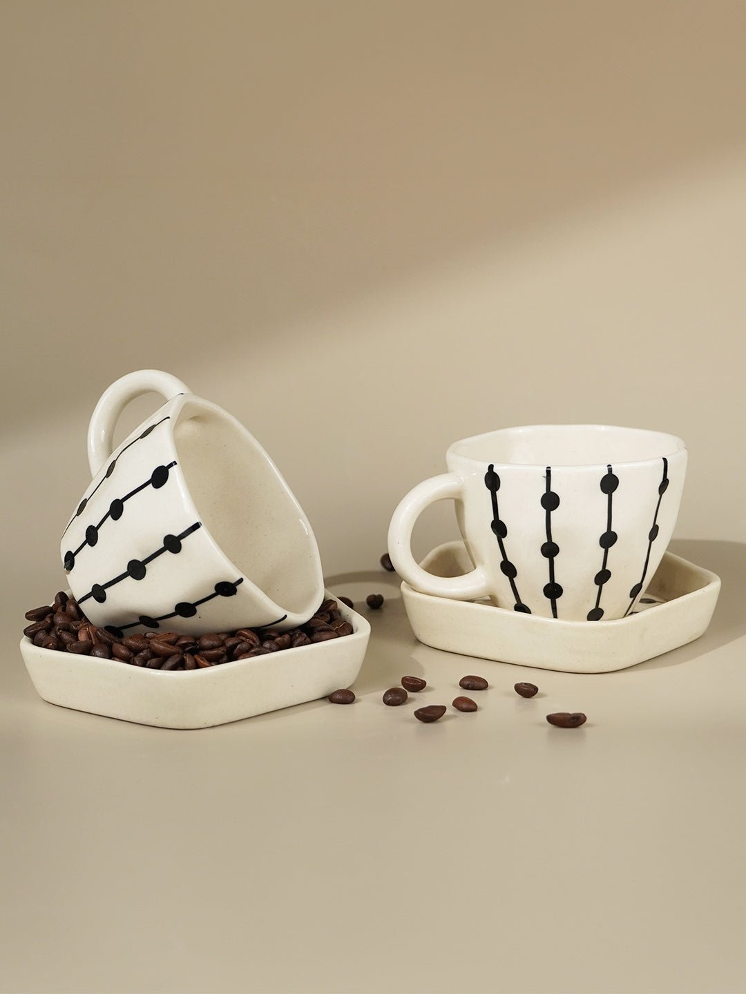 Dot Link Cup and Saucer - The Golden Theory