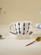 Dot Link Cup and Saucer - The Golden Theory