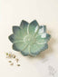 Dual Tone Blue Color Flower-Shaped Platter