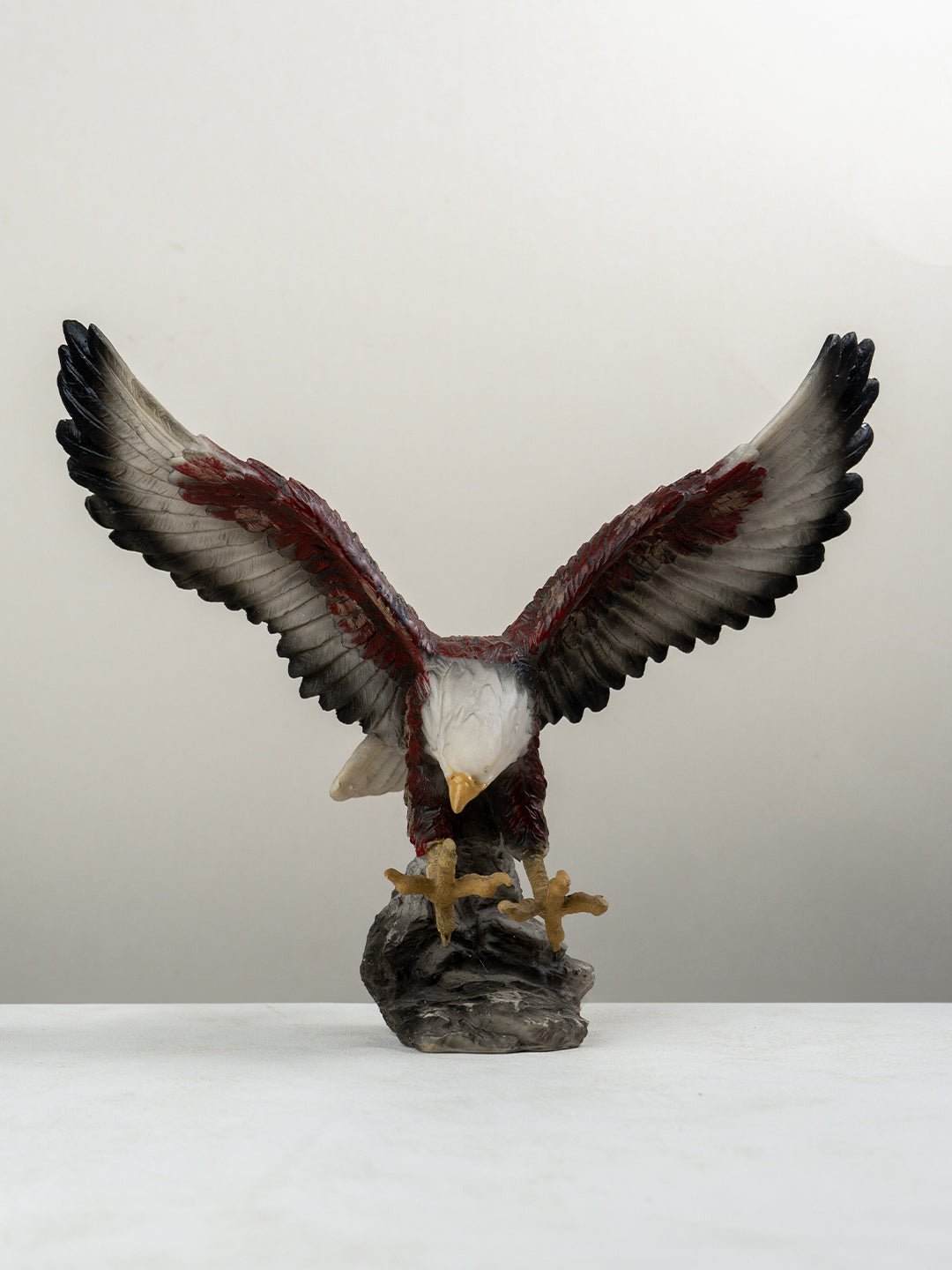 Eagle Sculpture with Red and Brown Feathers Secondary image