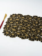 Elegant Black & Gold Table Mat - Set of 2 & 6 - The Golden Theory