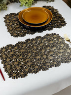 Elegant Black & Gold Table Mat - Set of 2 & 6 - The Golden Theory