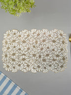 Elegant White & Gold Table Mat - Set of 2 & 6 - The Golden Theory