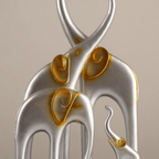 Elephant Family Showpiece | Silver - The Golden Theory