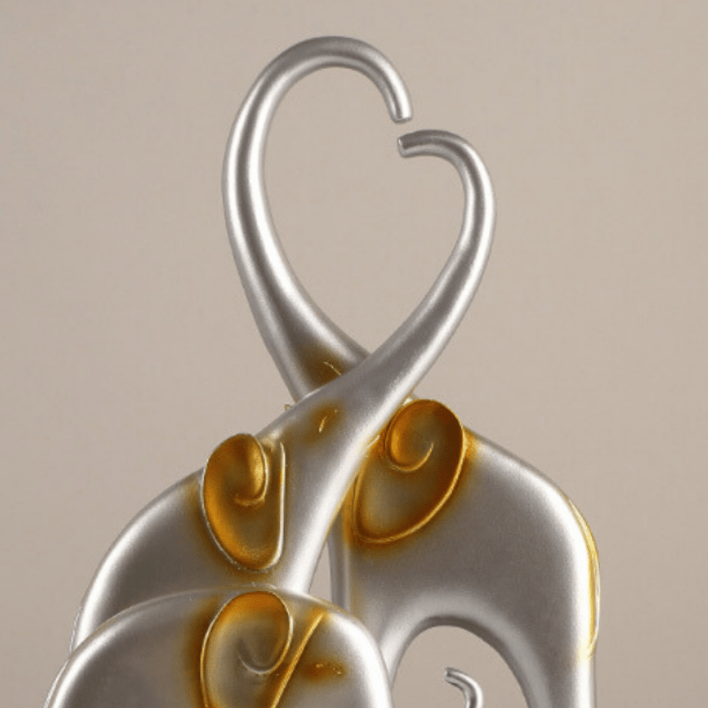 Elephant Family Showpiece | Silver - The Golden Theory