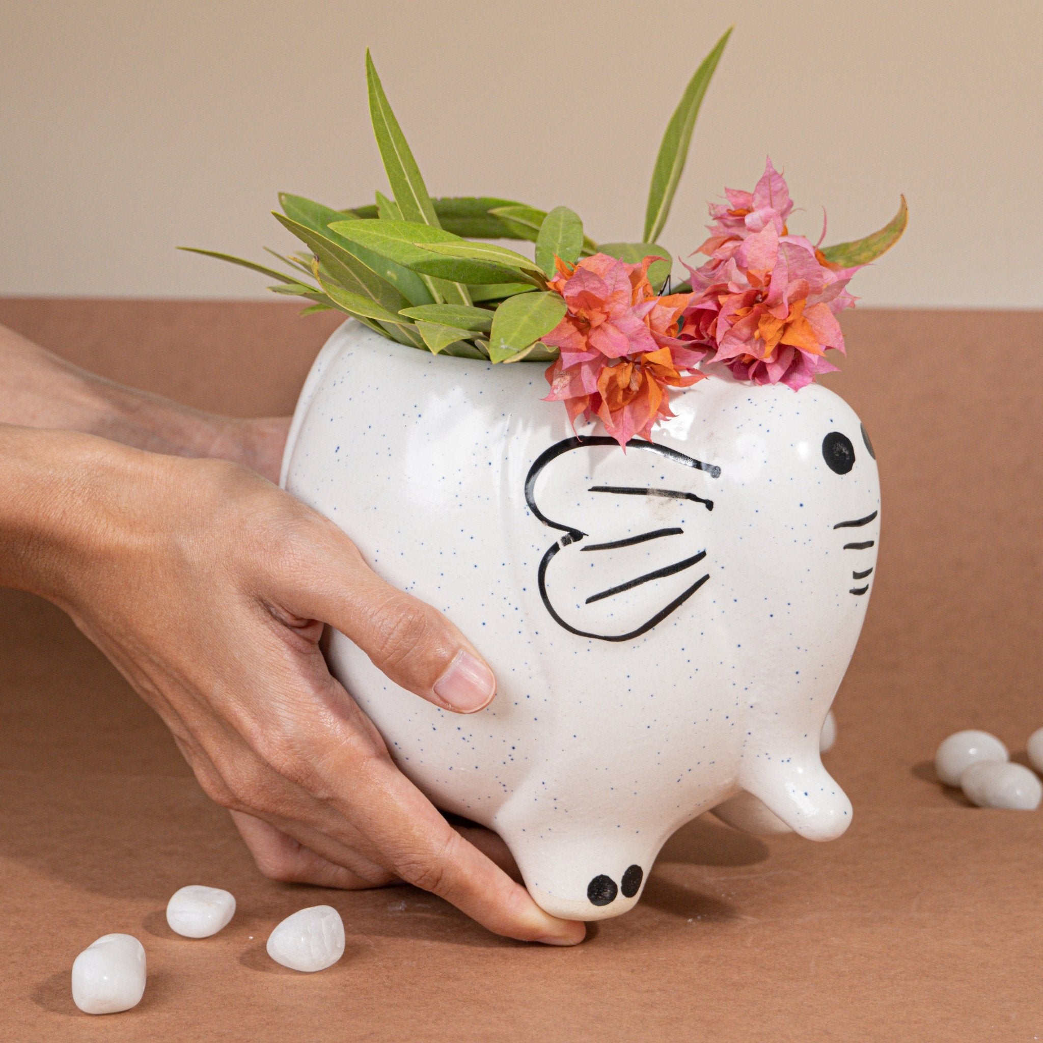 Ellie Elephant Ceramic Planter Secondary image