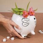 Ellie Elephant Ceramic Planter - The Golden Theory