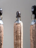 Elongated Tribal Figure Sculpture Set - The Golden Theory