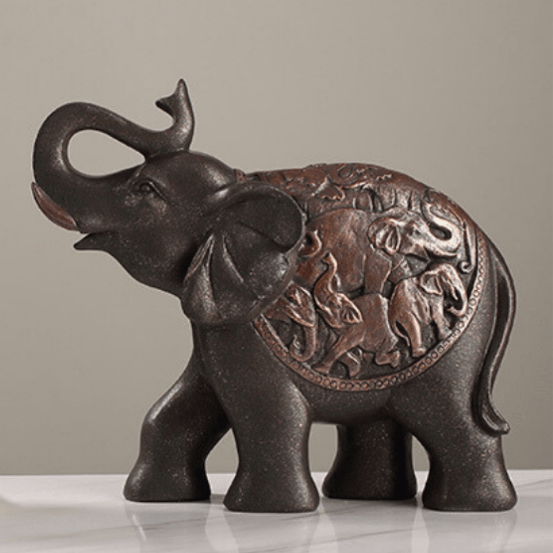 European Elephant Decoration Figurine | Set of 2 Secondary image