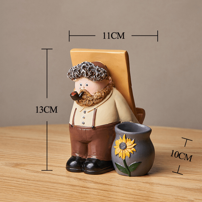 Farmer Figurine Mobile Stand - The Golden Theory