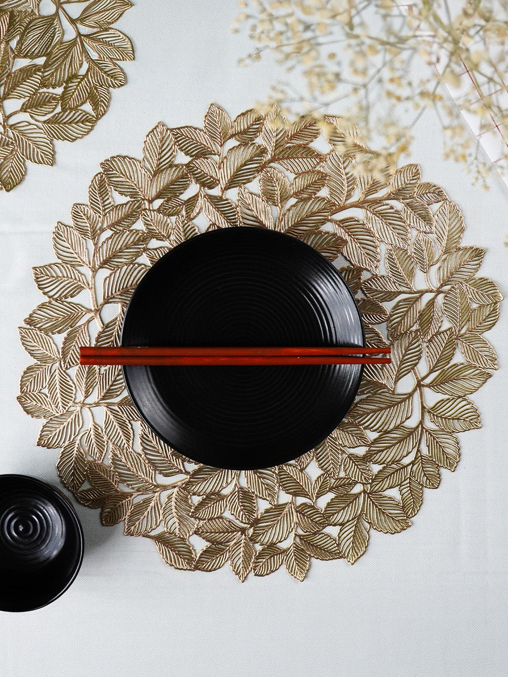 Flower Decorative Table Mats | Set of 2,6 - The Golden Theory