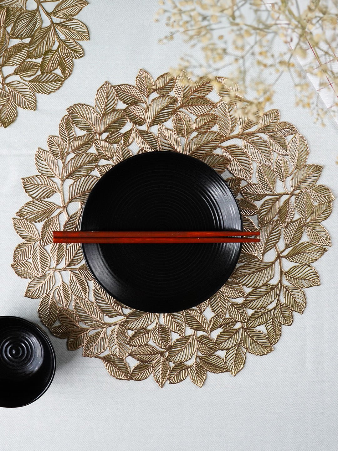 Flower Decorative Table Mats | Set of 2,6 - The Golden Theory