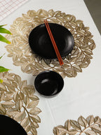 Flower Decorative Table Mats | Set of 2,6 - The Golden Theory