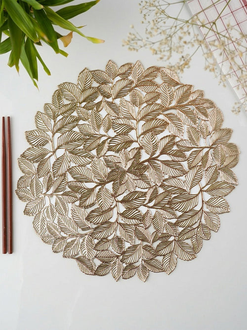 Flower Decorative Table Mats | Set of 2,6 - The Golden Theory