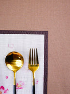 Gardenia Waterproof Table Mat | Set of 2,6 - The Golden Theory
