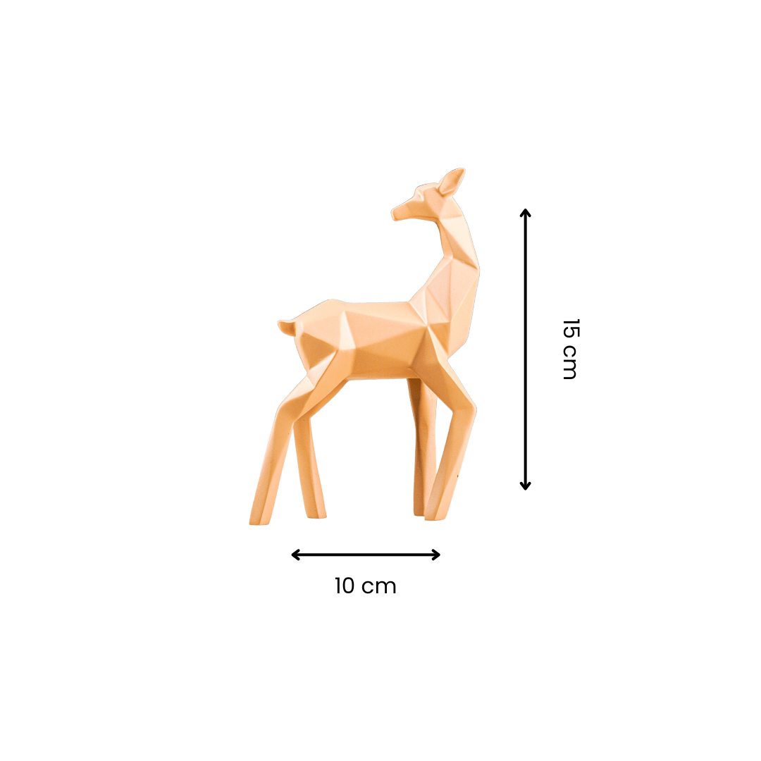 Geometric Deer Figurine Set - The Golden Theory