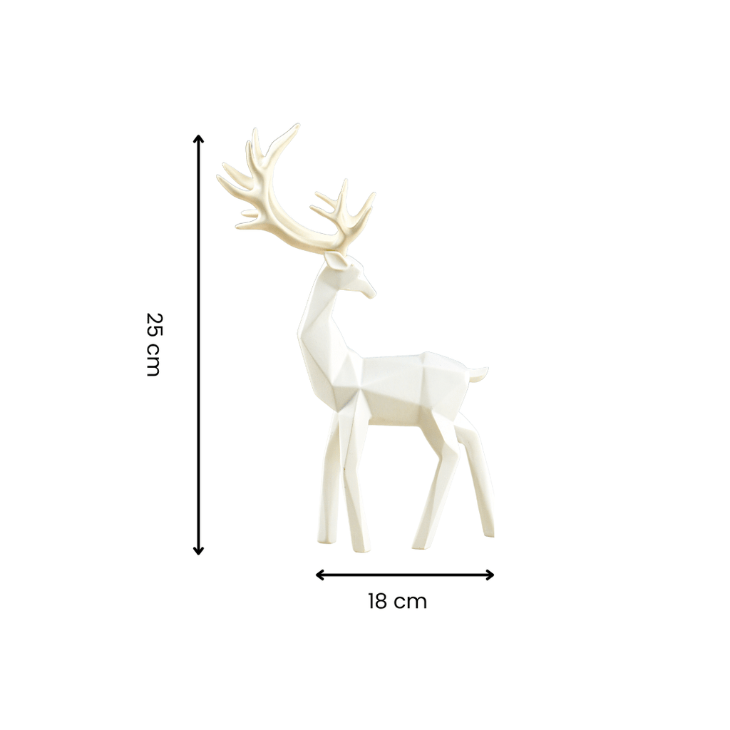 Geometric Deer Figurine Set - The Golden Theory