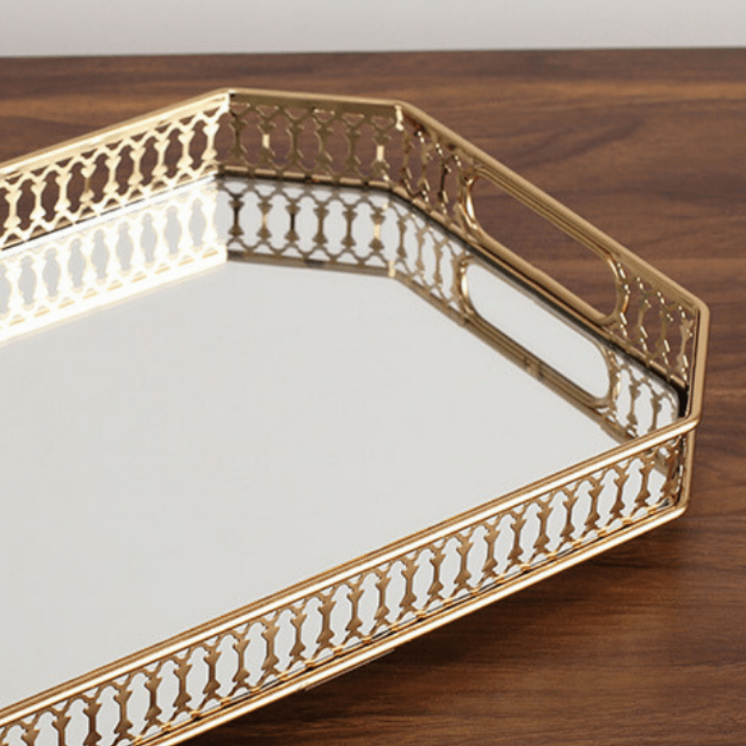 Glass Reflection Tray - Large - The Golden Theory
