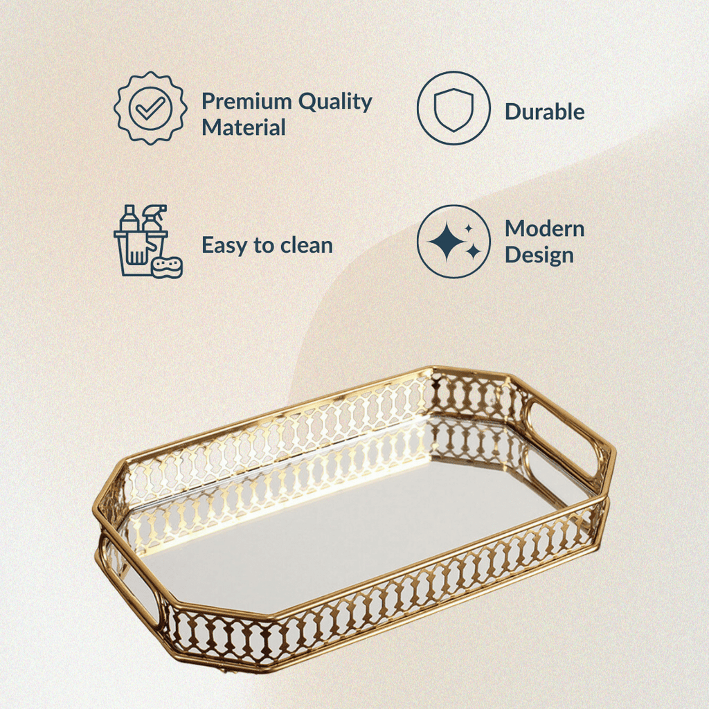 Glass Reflection Tray - Small - The Golden Theory
