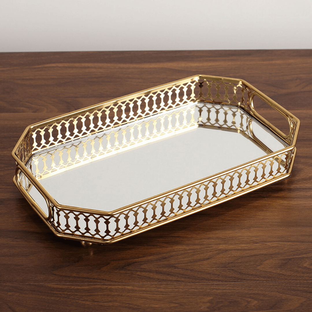 Glass Reflection Tray - Small - The Golden Theory Main image