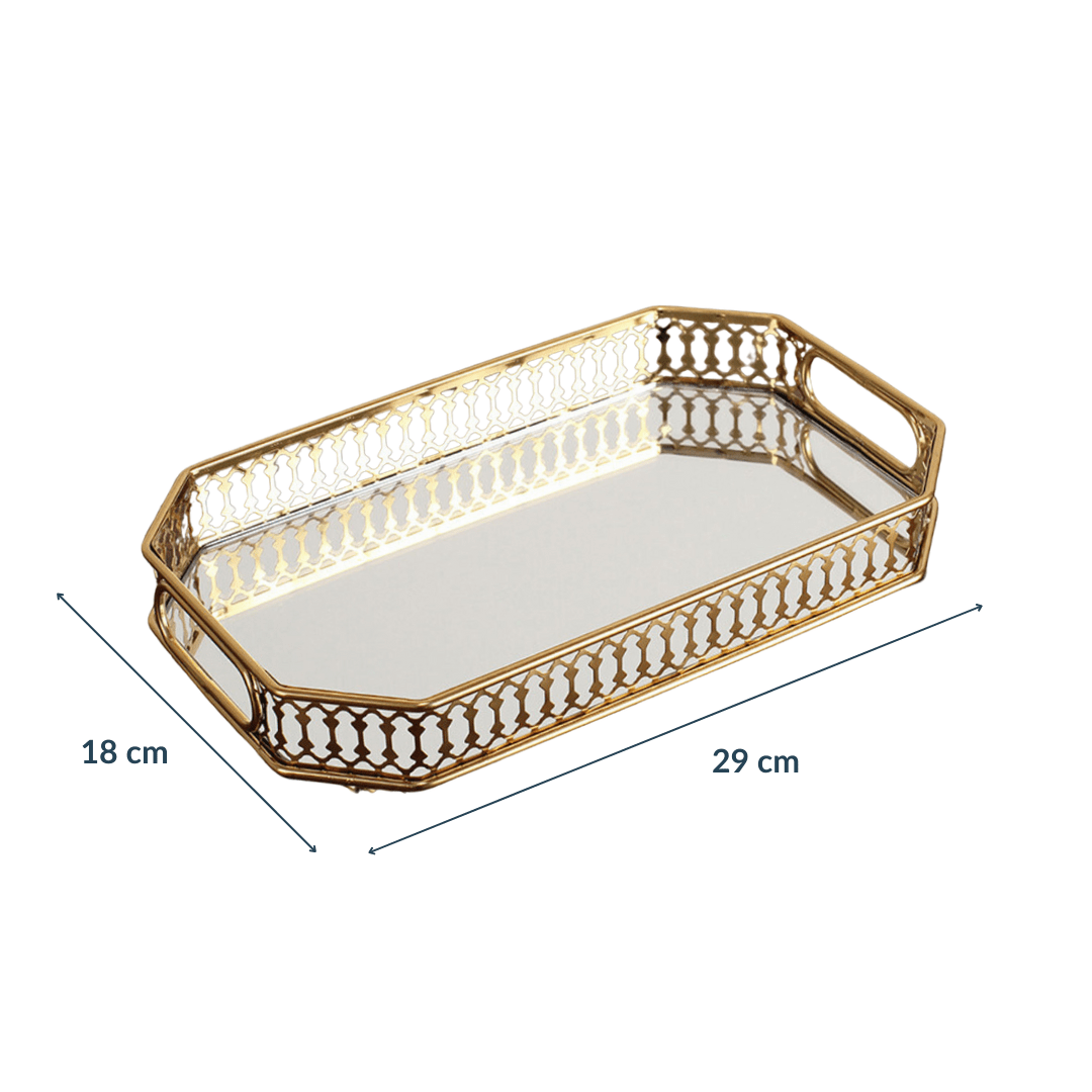 Glass Reflection Tray - Small - The Golden Theory