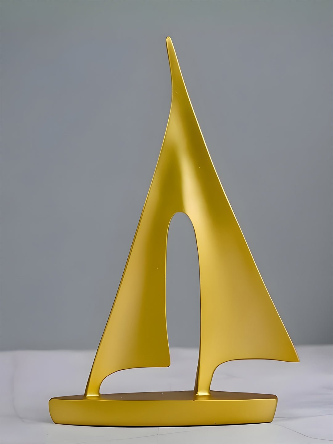 Gold Abstract Sailboat Sculptures - The Golden Theory
