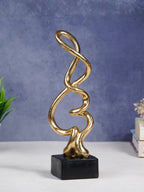 Gold Abstract Twist Sculpture - Unique Modern Art Decor - The Golden Theory