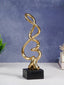 Gold Abstract Twist Sculpture - Unique Modern Art Decor - The Golden Theory