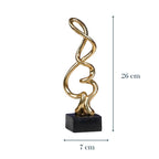 Gold Abstract Twist Sculpture - Unique Modern Art Decor - The Golden Theory