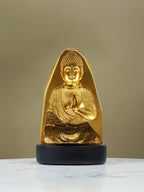 Gold Buddha Incense Holder with Meditation Aura Design - The Golden Theory