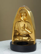 Gold Buddha Incense Holder with Meditation Aura Design - The Golden Theory