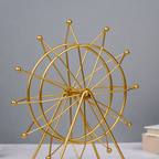 Gold Ferris Wheel Table Decor with Geometric Base - The Golden Theory