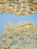 Gold Floral Cutout Table Mat with Hydrangea-Inspired Design - The Golden Theory