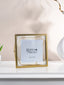 Gold Geometric Glass Photo Frame - Modern Design - The Golden Theory
