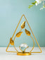 Gold Geometric Leaf with Crystal Sphere - The Golden Theory