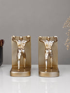 Gold Human Figure Bookends - The Golden Theory