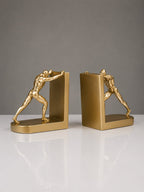 Gold Human Figure Bookends - The Golden Theory