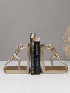 Gold Human Figure Bookends - The Golden Theory