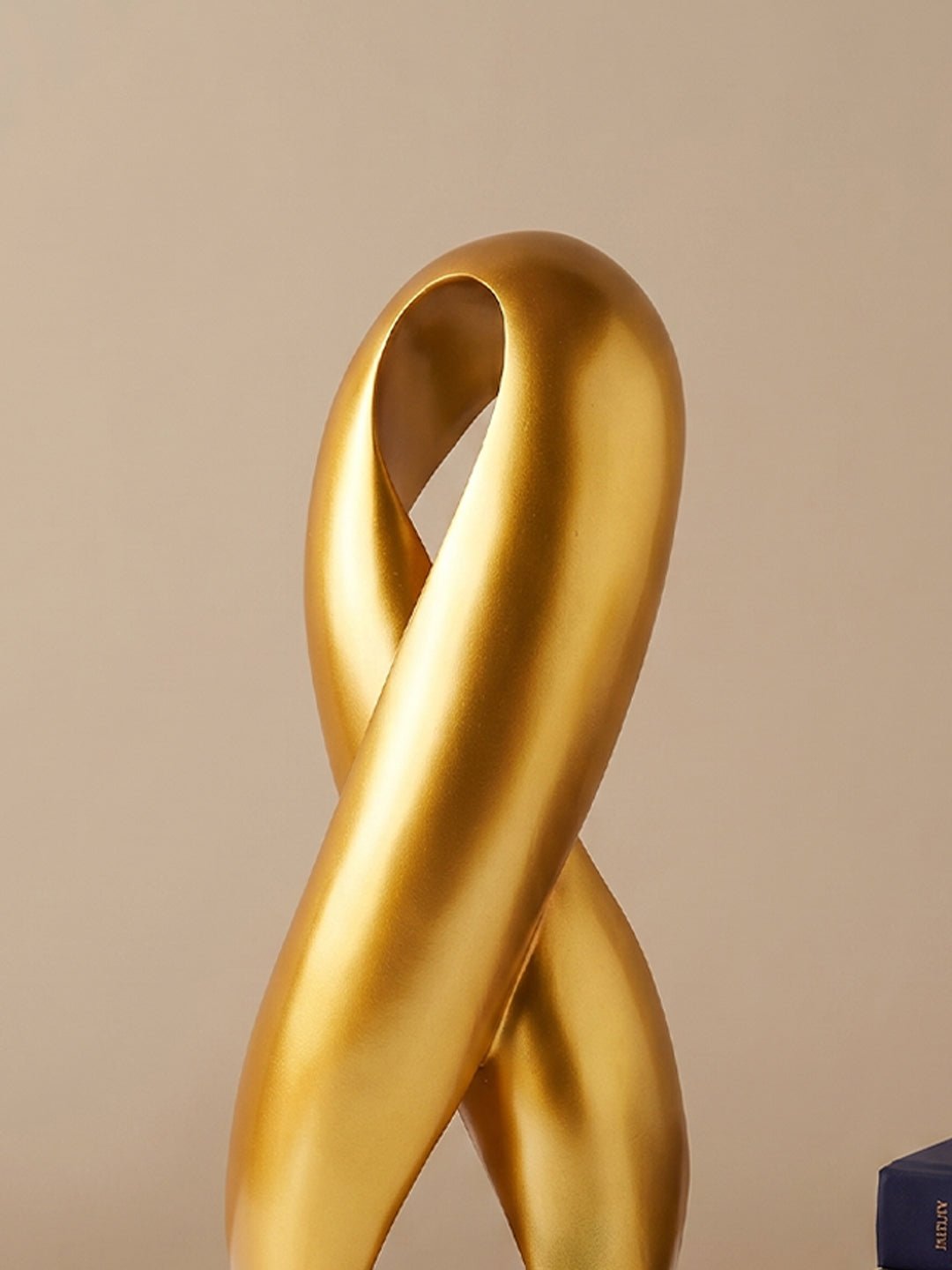 Gold Infinity Loop Sculpture Secondary image