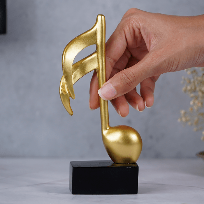 Gold Musical Note Artifact - The Golden Theory