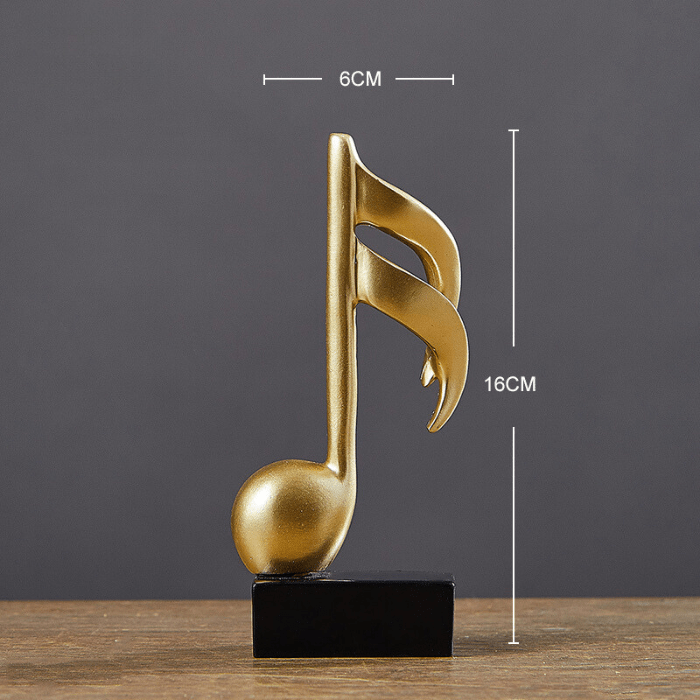 Gold Musical Note Artifact - The Golden Theory