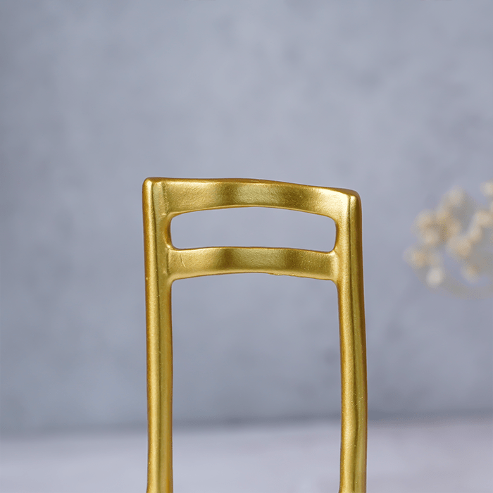Gold Musical Note Figurine on Black Base - The Golden Theory