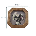 Gold Octagonal Photo Frame with Textured Detail - The Golden Theory