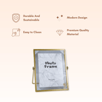 Gold Photo Frame with Stand - The Golden Theory
