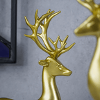 Gold Reindeer Statues - The Golden Theory